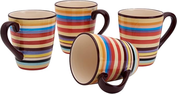 Tabletops Gallery 16-ounce Sedona Mugs, Set of 4 - Image 7