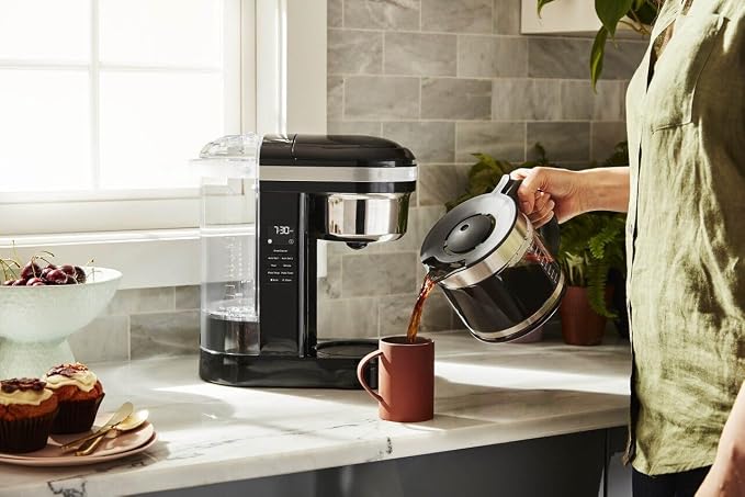 KitchenAid 12 Cup Drip Coffee Maker, Spiral Showerhead and Warming Plate - Image 4