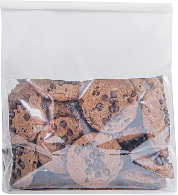 Restaurantware White Paper Cotton Tin Tie Bag, 100 Pack - Image 7