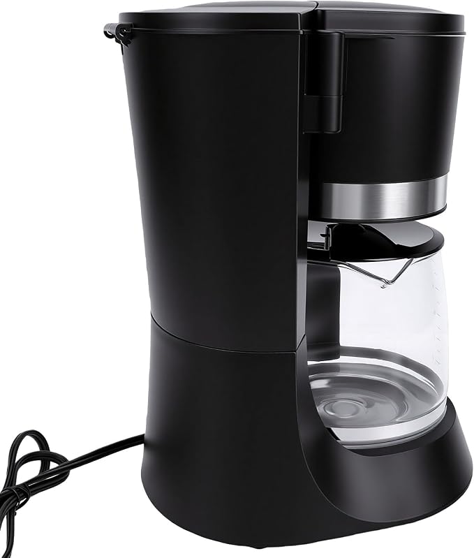 Automatic Coffee Machine with Glass Carafe 1.2L Compact 700W Coffee Maker for Home Office Kitchen Dorm Room - Image 3
