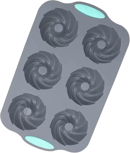 Wreath Ice Mold for Holiday Cocktails, Flexible Silicone Mold for Wreath Ice Cubes, Donuts, Soap & Chocolate, Easy Release for Baking & DIY Crafts (Style-A)