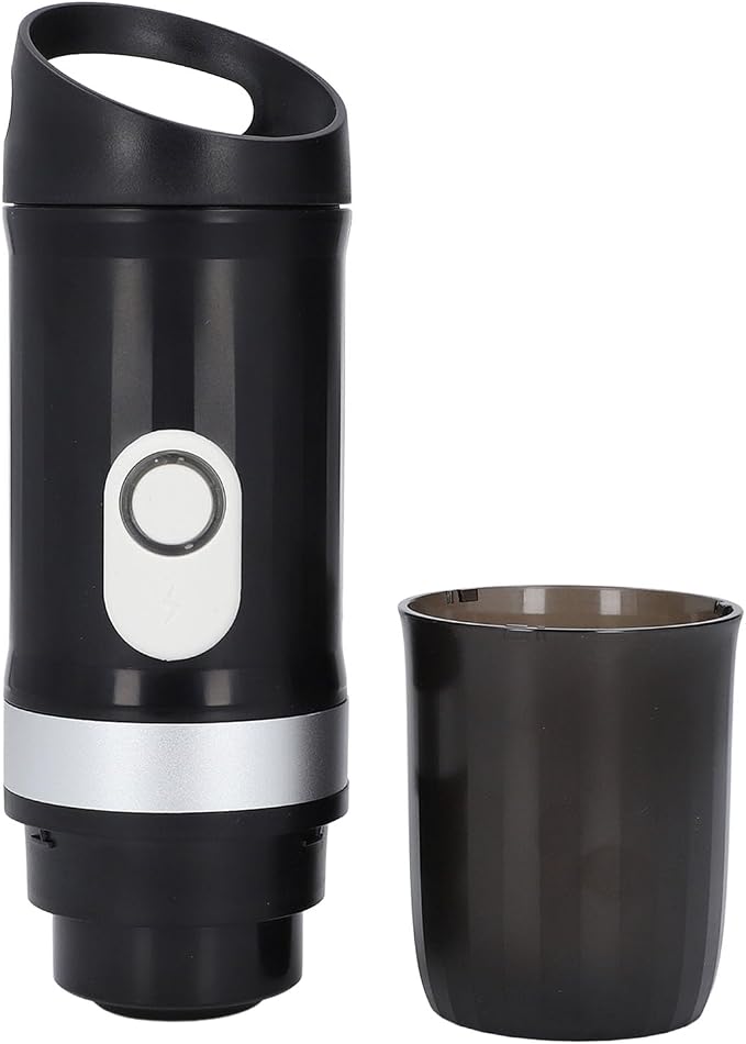 Compact Single Serve Mini Coffee Maker for Home 20Bar Self Heating Portable Capsule Coffee Machine by Unknown