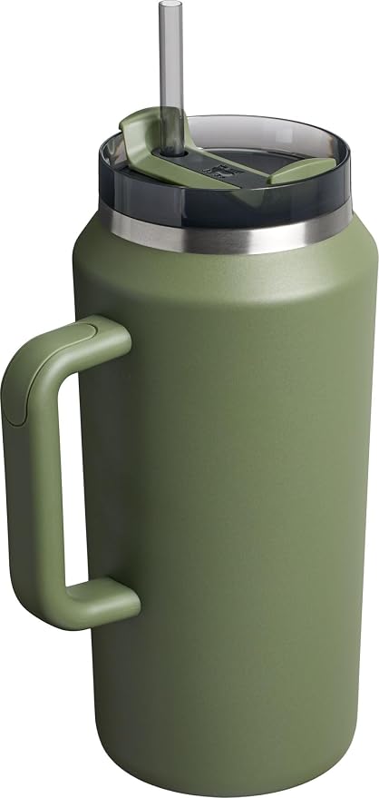 STANLEY Quencher H2.0 Flow State Tumbler, 64 oz, Dried Pine | Handle and Straw | 3-Position Lid | Large Capacity for Travel & Sports| Insulated Stainless Steel Cup | BPA-Free - Image 3
