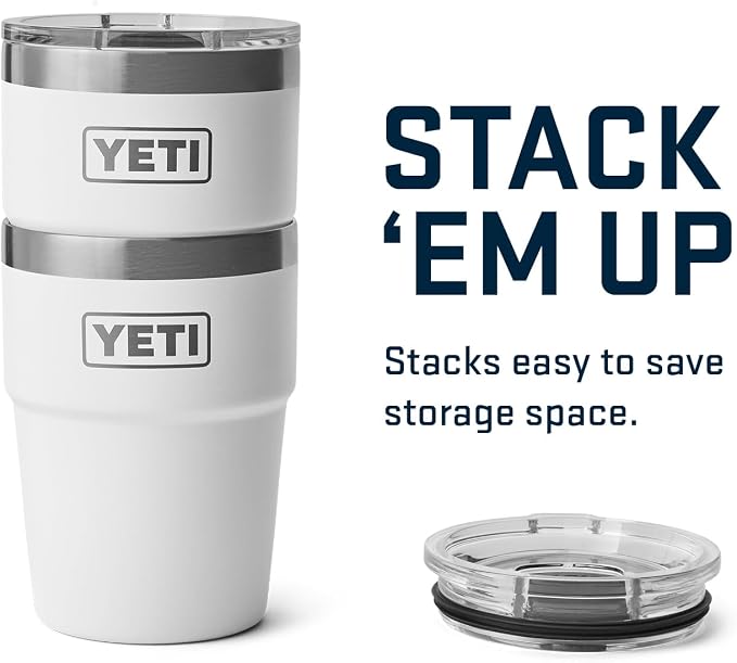 YETI Rambler 16 oz Stackable Tumbler, Vacuum Insulated, Stainless Steel with MagSlider Lid | Stackable - Image 6