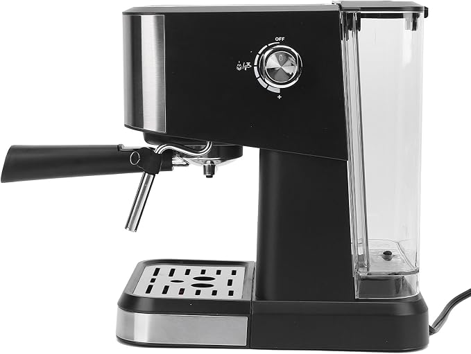 Dpofirs Compact 20 Bar Machine | Semi Automatic Coffee Maker with Milk Frother Steam Wand for Cappuccino Latte, 1.5L Tank Quick Preheat Black US Plug (US Plug 110V) - Image 5