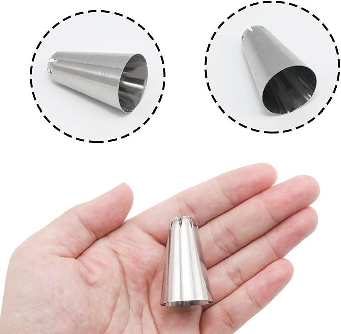 Piping Tip of Model 853, Stainless Steel Icing Nozzles, Cake Baking Tools for Buttercream, Birthday Cake, Cookie Icing, Cupcake or DIY Art (853)