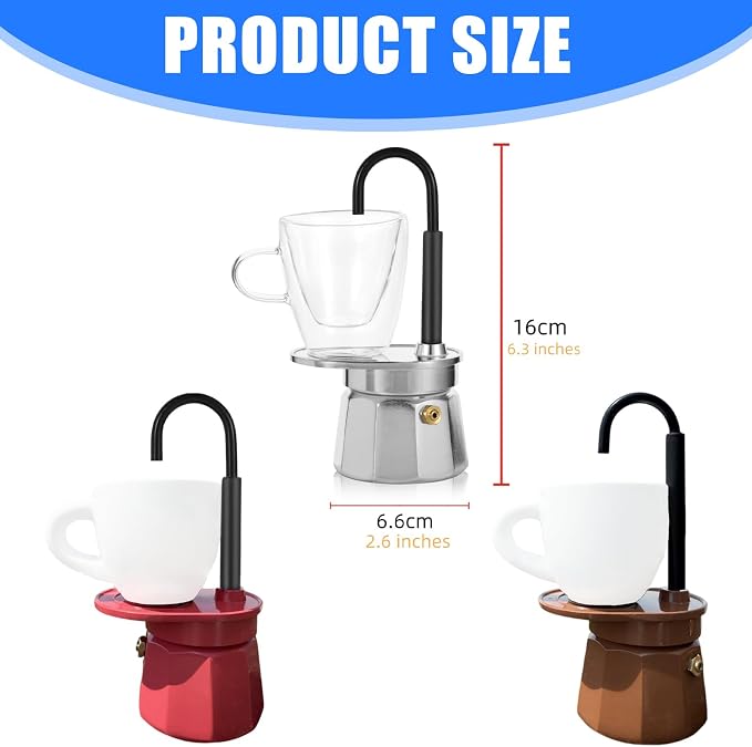 Space Saving 50ml Coffee Coffee Bottle Efficient Brewing Systems Home Outdoor Use Practical Metal Maker - Image 3