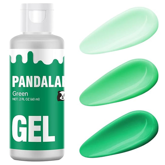 Green Gel Food Coloring - Pandalab 2 Ounce High Concentrated Food Dye for Baking, Cake, Cookie, Fondant, Icing, Easter Egg, Macaron, DIY Slime (60ml)