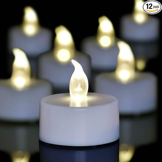 100 Pack LED Tea Lights Bulk, 200+ Hours Long Lasting Battery Operated Flameless Candles for Wedding Centerpieces, Proposal Decorations, Valentine's Day & Event Decor (Warm White) by Candlium