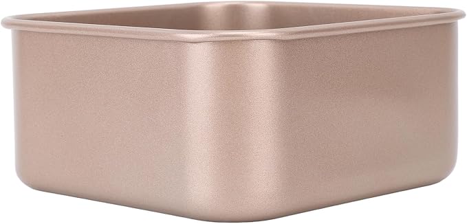 Headerbs Baking Sheet Pan, Deep Square Non Stick Carbon Steel Cookie Tray, Thickened Stackable Bakeware for Cake Bread Pizza Pastry Roasting Meat in Home Oven Kitchen (Large 8cm / 3.2in) - Image 2