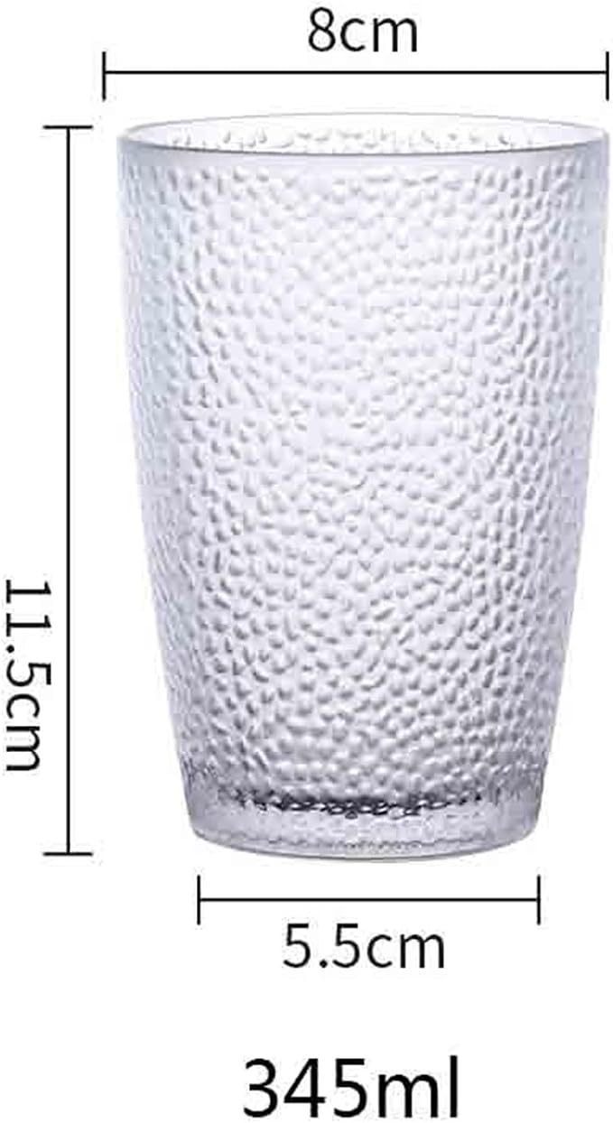 drinking glassware Stackable Heat-resistant Water Cup for Juice Beer(Blue,Large) - Image 2
