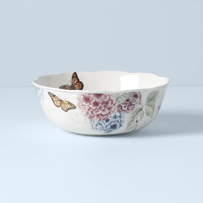 Lenox Butterfly Meadow Hydrangea Large Serve Bowl, 2.70 LB, Multi - Image 3