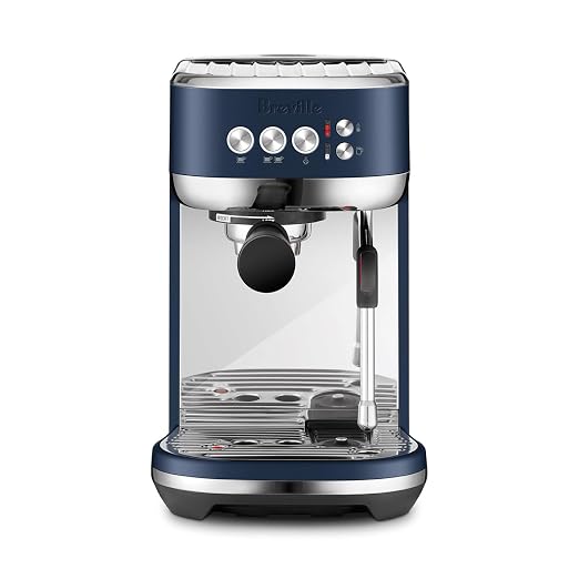 Breville BES500DBL Bambino Plus Espresso Machine, Damson Blue | Make café-quality espresso, lattes and cappuccinos at home with this compact, semi-automatic coffee maker for home baristas by Unknown