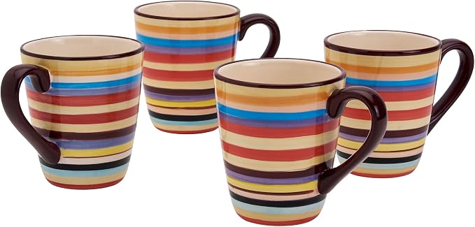 Tabletops Gallery 16-ounce Sedona Mugs, Set of 4 by TabletopsGallery