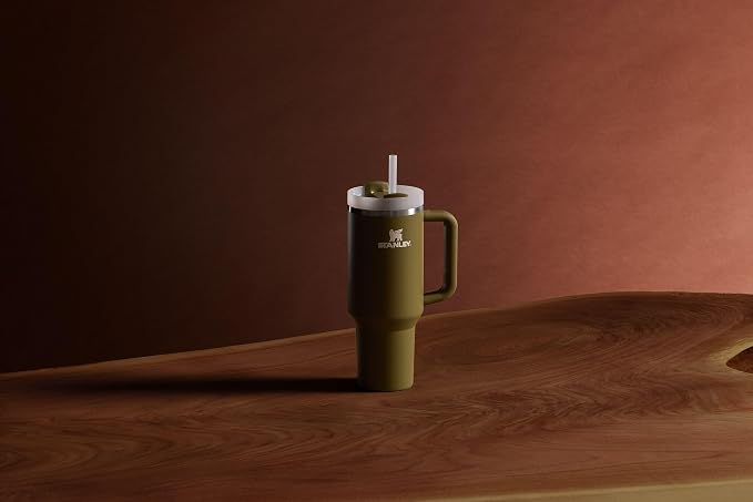 STANLEY Quencher H2.0 Flow State Tumbler, 40 oz, Thyme | Handle and Straw | 3-Position Lid | Cup Holder Compatible for Travel | Insulated Stainless Steel Cup | BPA-Free - Image 4