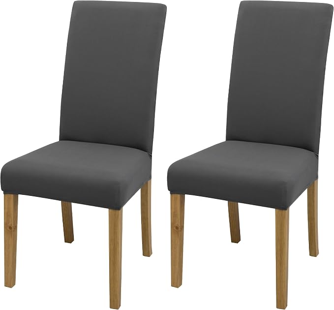 Dining Chair Covers, Stretch Seat Covers, Washable Furniture Protector | Washable, Stretch Fit, Soft, Non Slip, Dining Chair Covers, Seat Protector, Furniture Protector by BIETYONE