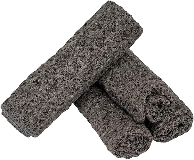 watchget 4 Pack Microfiber Espresso Barista Cleaning Towels, Dark Grey | Professional 12"x12" Lint-free Rags; Highly Absorbent Cleaning Towels for Espresso Steam Wands & Coffee Bar Counters - Image 8