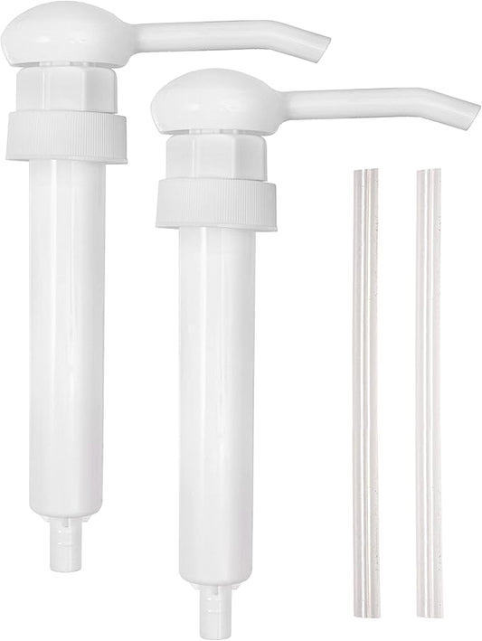 12 Heavy Duty Replacement Pump Dispensers for Gallons & Jugs, Suitable for Shampoo, Conditioner, Paint and Condiments, Includes 12 Six Inch Tubes