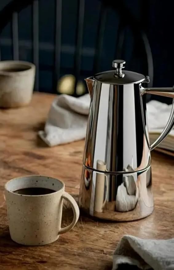 Cuisinox Roma 4-cup Stainless Steel Stovetop Moka Espresso Maker