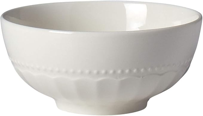 TTU Tabletops Gallery Embossed Bone White Porcelain Round Dinnerware Collection- Chip Resistant Scratch Resistant, Mosaico 16 Piece Dinnerware Set (Dinner Plate, Salad Plate, Cereal Bowl, Mug) - Image 6