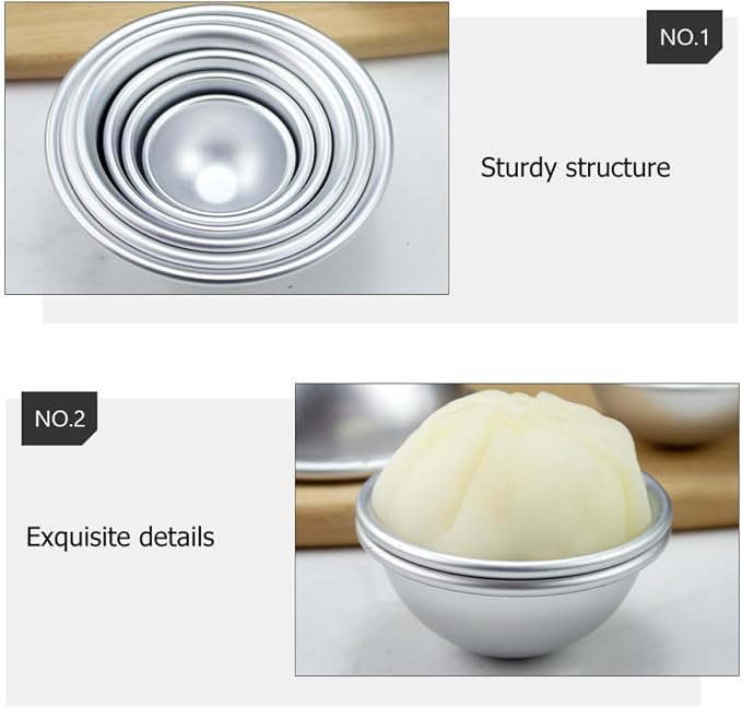 6pcs Aluminium Alloy Baking Tool Muffin and Tartlet Cake Molds with Superb Heat Conductivity and Easy to Demould Design for DIY Pudding Cake Baking and Dessert Preparation - Image 8
