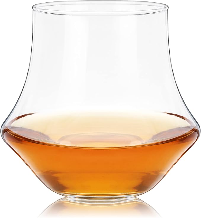 True Whiskey Glasses for Men and Women, Top-notch Bourbon Scotch Whiskey Cups Set, Bar Glassware Drinking Glasses Set of 4, 12 oz - Image 6