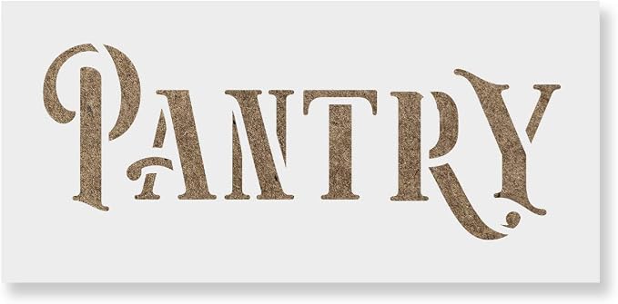 Rustic Pantry Stencil - Pantry Stencils, Rustic Stencil, Kitchen Stencil, Rustic Sign, Pantry Stencil by Home