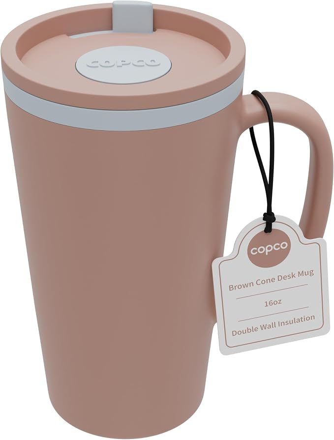 Copco Cone Desk Mug 16 Oz - Purple/Brown, Set of 2 - Image 8