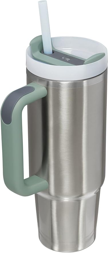 STANLEY Quencher H2.0 Flow State Tumbler, 30 oz, Stainless Steel Shale | Handle and Straw | 3-Position Lid | Cup Holder Compatible for Travel | Insulated Stainless Steel Cup | BPA-Free - Image 2