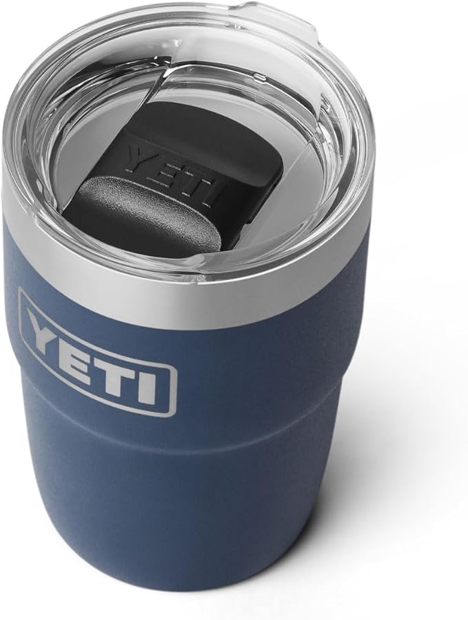 YETI Rambler 8 oz Insulated Coffee Mug with Lid - Stackable Double-Wall Vacuum Insulated Coffee Cup - DuraSip Ceramic Lining - Barista-Friendly Design - Stainless Steel - Dishwasher Safe - Image 3