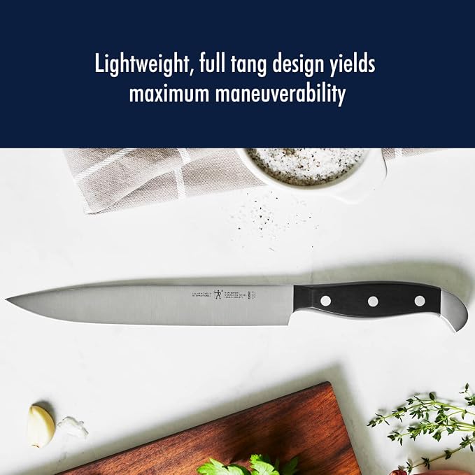 Henckels Statement 20-Pc Knife Set, Razor-Sharp, German Engineered, Brown | Informed by 100+ Years of Mastery. Effortless Cutting with Lightweight with Comfortable Grip, Dishwasher safe. - Image 7