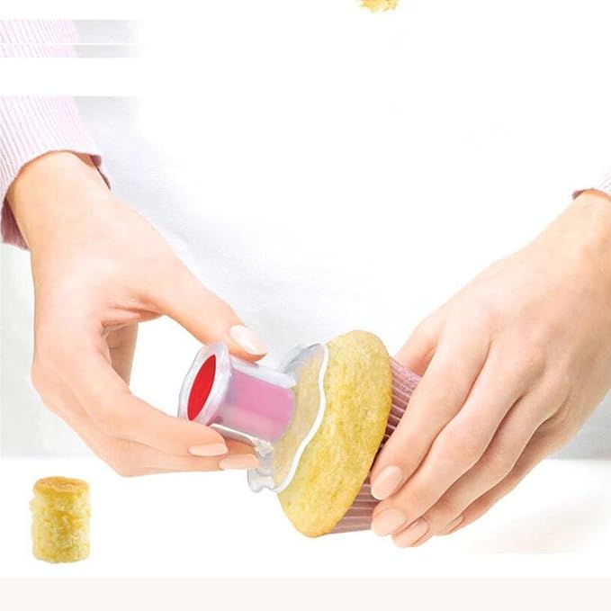 2pcs Cupcake Tools Muffin Cake Pastry Model Plunger Cutter Decorating Plastic Cake Digging Holes Device Filling - Cupcake Hole Punch - Image 5