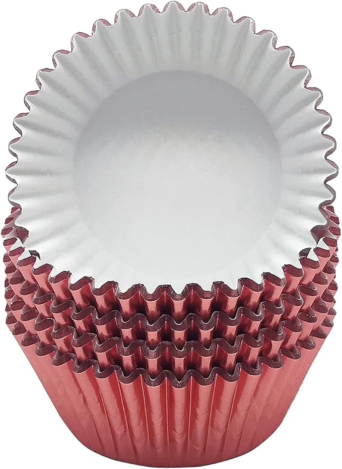 Standard Rose Gold Foil Cupcake Liners Muffin Baking Cups for Party and More, 100-Count - Image 2