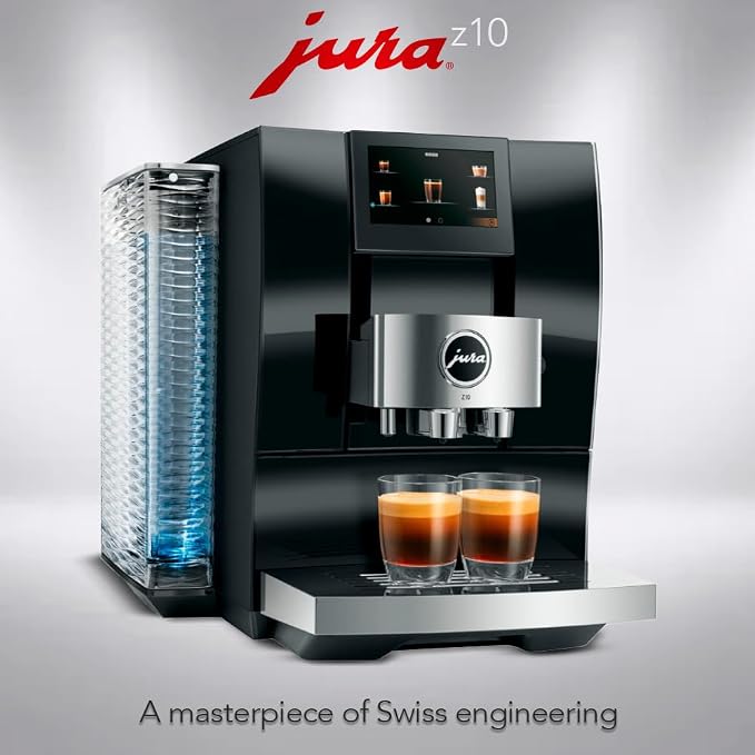 Jura Z10 (Diamond Black) Bundle | Filter Cartridge Water Stabilizer, Milk System Cleaner Mini-Tabs, Cleaning Tablets, Milk Containers, Coffee Bean, (6 items) - Image 2