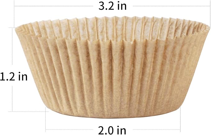 Caperci Standard Natural Cupcake Liners 500 Count, No Smell, Grease-Proof Paper Muffin Liners, Food-grade Baking Cups for Cupcakes, Muffins, Nuts - Image 7