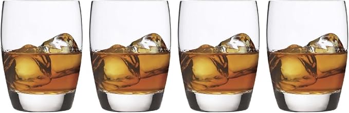 Luigi Bormioli Michelangelo Large DOF Glasses, 15.75 Oz - Clear, Set of 4 | Lead-Free Italian Glassware for Whiskey, Bourbon, Scotch, Cocktails & Mixed Drinks, Home Bar Essentials, Dishwasher Safe by Luigi+Bormioli