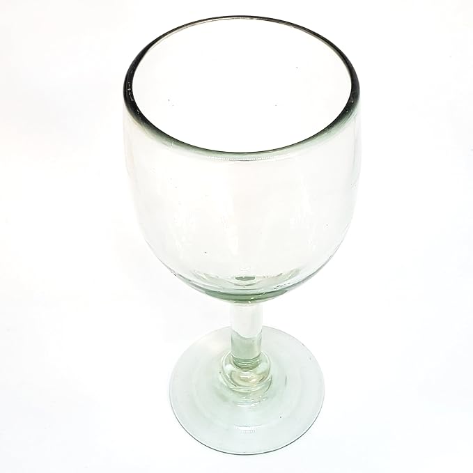 Clear 13 oz Wine Glasses (set of 6), Recycled Glass, Lead-free, Toxin-Free (13 oz Wine) - Image 4