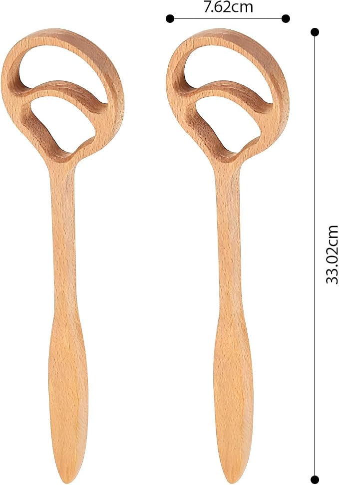 Bread Making Tool with Face for and Secure Kitchen Use Wooden Baker Tool - Image 3