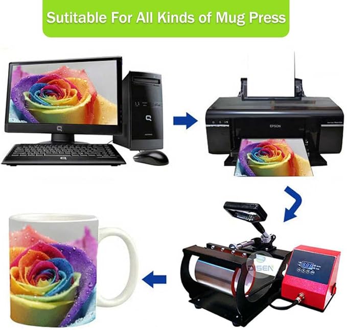 36pcs Sublimation Mugs, 11oz White Coffee Cup Set | Ceramic Coffee Mug, with Foam Box, Machine Washable, White Ceramic Cups Bulk Mugs for Tea Latte Hot Cocoa - Image 5