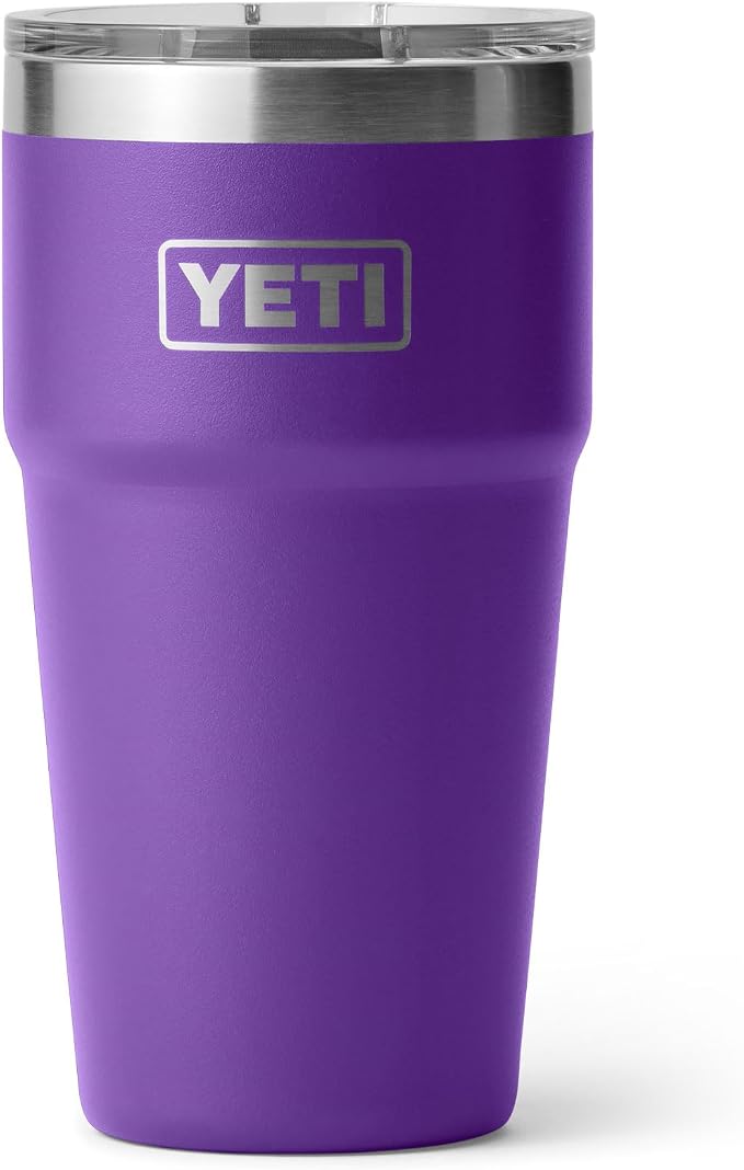 YETI Rambler 20 oz Stackable Tumbler, Stainless Steel, Vacuum Insulated with MagSlider Lid by YETI