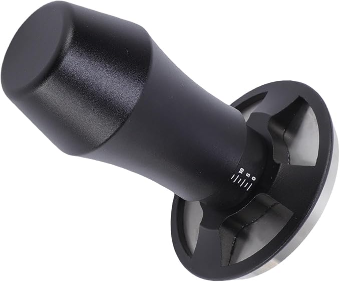 58mm Spring Loaded Coffee Tamper with Automatic Rebound, AntiClog, and Constant Pressure for Home and Coffee Shop Use