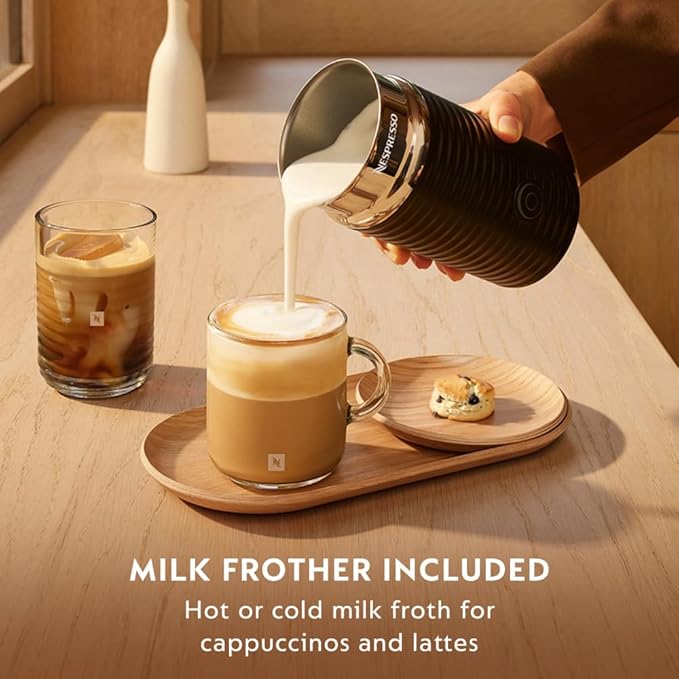 Nespresso Vertuo Pop+ Coffee and Espresso Maker by De'Longhi with Milk Frother, Candy Pink