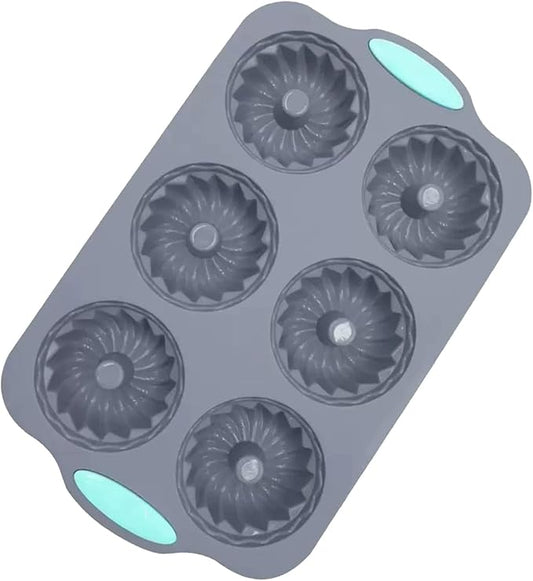 Wreath Ice Mold for Holiday Cocktails, Flexible Silicone Mold for Wreath Ice Cubes, Donuts, Soap & Chocolate, Easy Release for Baking & DIY Crafts (Style-B)