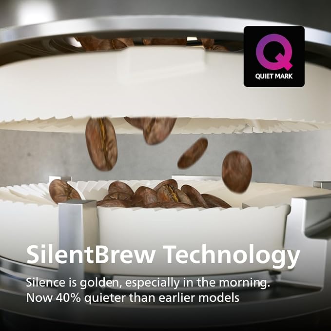 Philips 4400 Series Fully Automatic Espresso Machine – 12 Hot & Iced Coffees, Quick-to-Clean LatteGo Milk System, SilentBrew, QuickStart, Ceramic Grinder, Black Chrome (EP4447/90) - Image 9