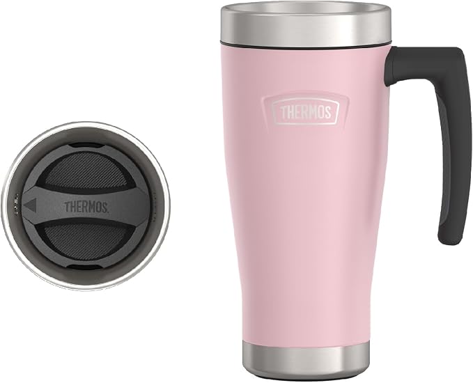 THERMOS ICON SERIES, Stainless Steel Mug, Sunset Pink, 16 oz by Thermos