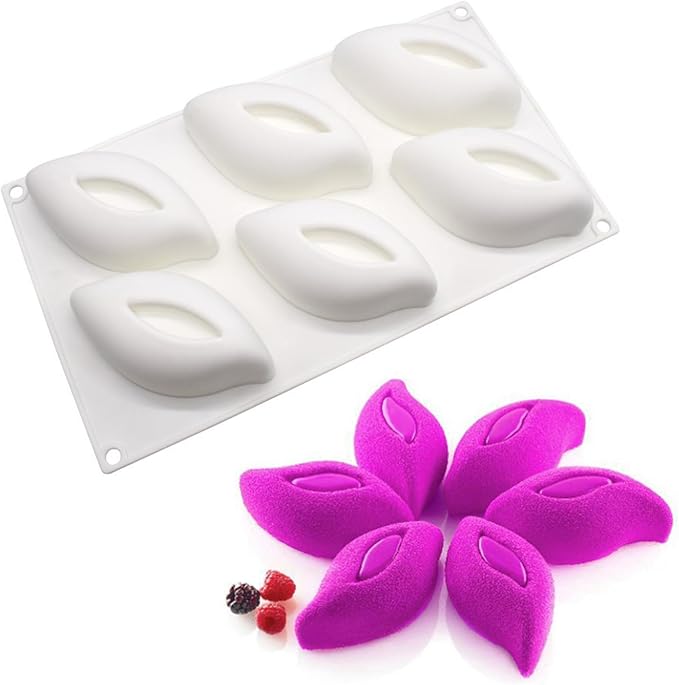 Pea Pod Mousse Cake Mold,Vegetable Fruit Silicone Baking Mold for Chocolate Pudding Candy French Dessert Fondant Cake Decoration
