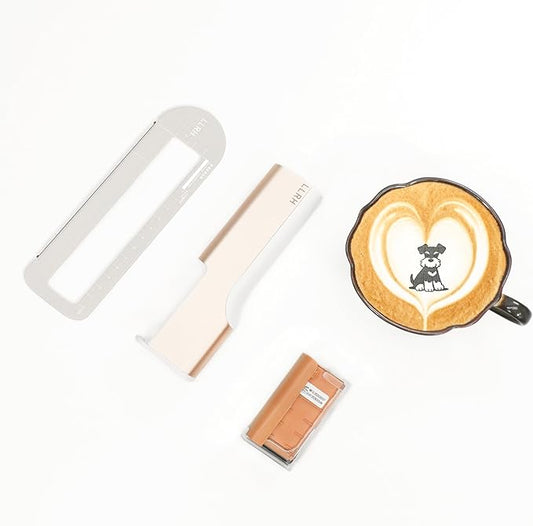LLRH Latte Art Food Printpen DIY Image for Coffee Beer Cocktails Macaron Cookie, Bluetooth, for Home, Small Shops (Black)