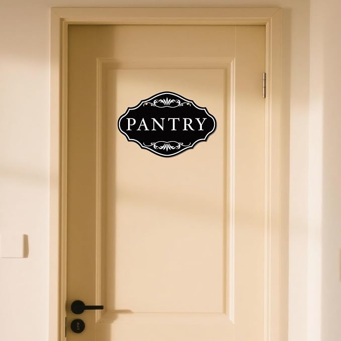 Large Pantry Sign 8" × 12" Rust-Proof Aluminum Metal Signs for Door | Pantry Wall Decor, Waterproof, for Kitchen, Home, Food Storage, Coffee Shop, Restaurant, Office Wall Decor - Image 8