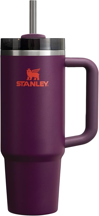 STANLEY Quencher H2.0 Flow State Tumbler, 30 oz, Plum | Handle and Straw | 3-Position Lid | Cup Holder Compatible for Travel | Insulated Stainless Steel Cup | BPA-Free by Unknown