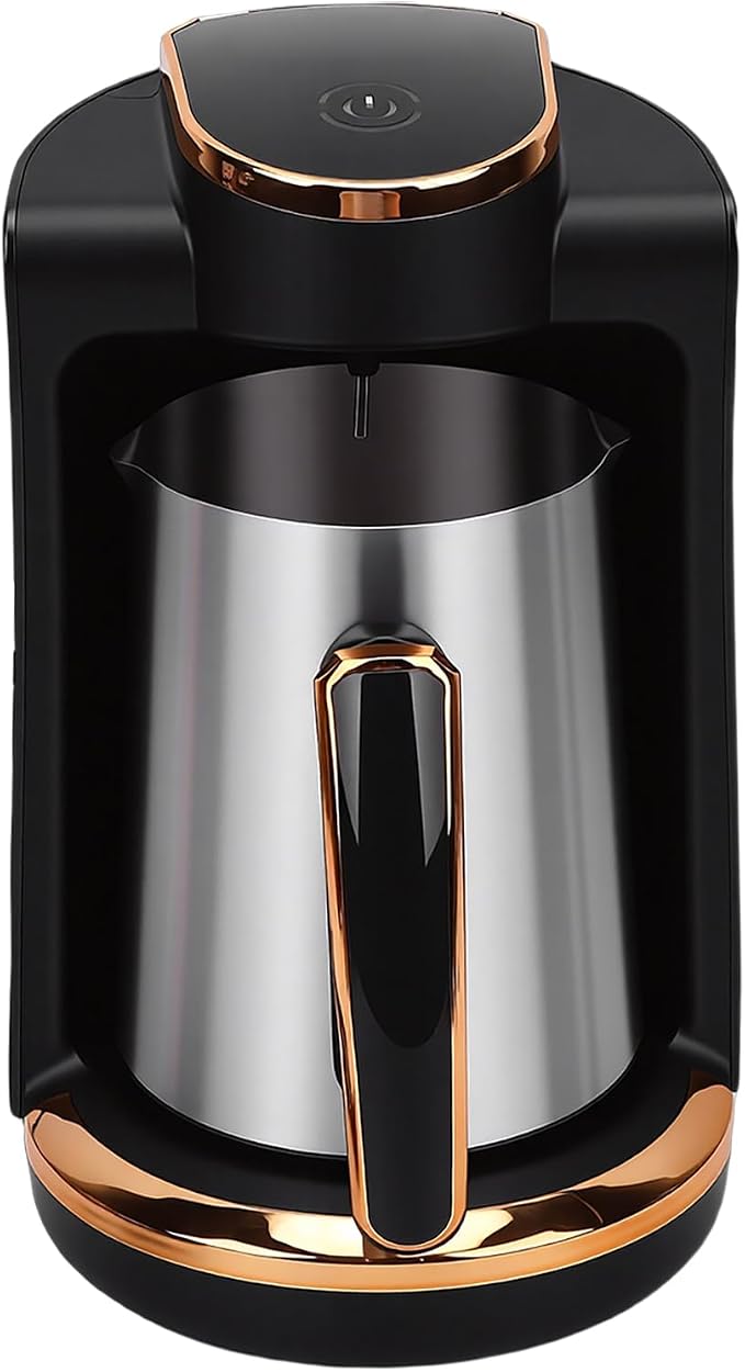 Fabater 550W Turkish Coffee Maker Stainless Steel 250ML Single Cup, Portable Turkish Coffee Machine for Home Office Travel, Fast Heating Easy Operation (US Plug 110V) - Image 4